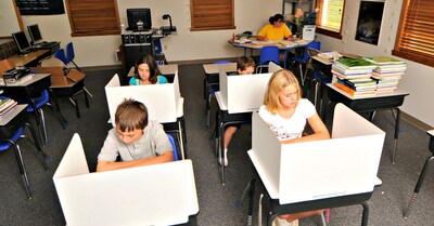 Classroom Products 13" Tall Privacy Shield, Kraft, 40/Box (1340 KR)