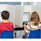 Classroom Products 23" Tall Adjustable Computer Privacy Shield, White, 10/Pack (2310 WH)