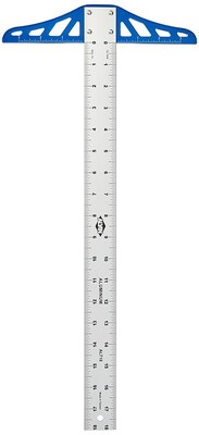 Alvin Alt Series Aluminum Graduated T-Square Ruler, 18 (ANALT18)