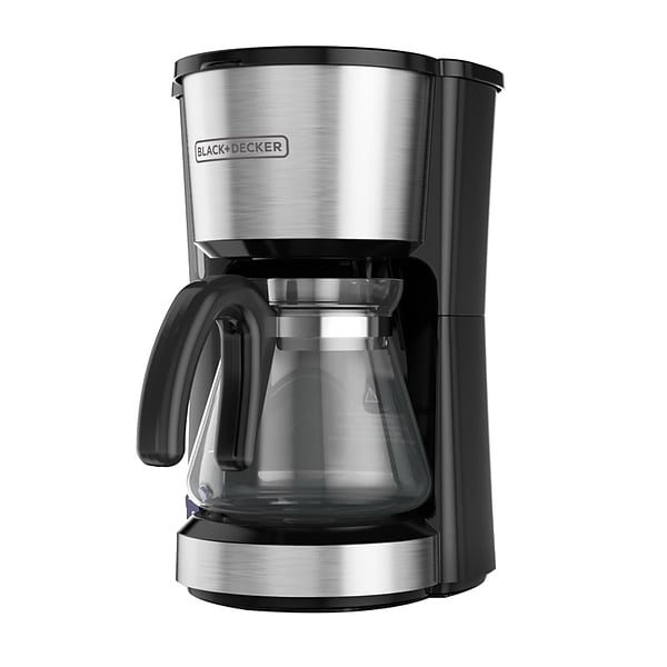 Black & Decker 5 Cups Automatic Coffee Maker, Stainless Steel