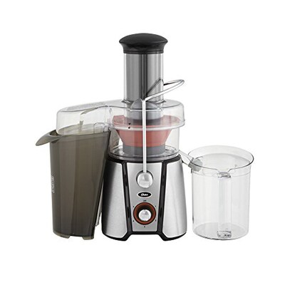 Oster® JusSimple™ 5-Speed 1000 W Easy Juice Extractor, Black/Silver (FPSTJE9020000)