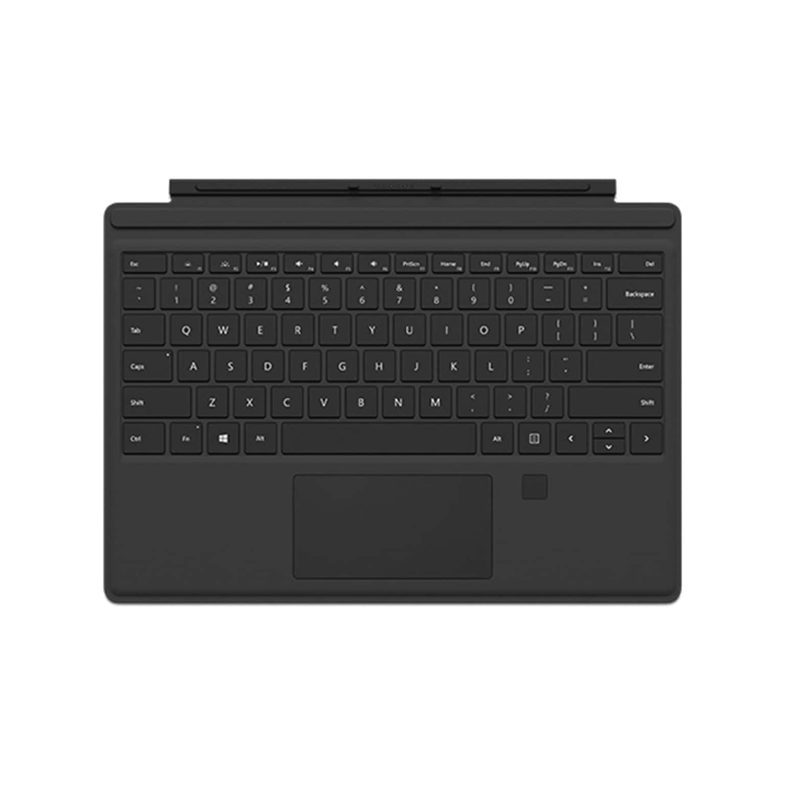 Microsoft Surface Pro 4 Tablet Cover With Fingerprint ID, Black (GK3-00001)