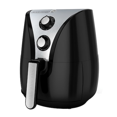 Black & Decker® 2 L Purifry Air Fryer, 1200 W, Black (HF110SBD)