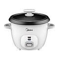 Midea® 2000 Series 6.34-Cup Mechanical Rice Cooker, White (MRC173W)