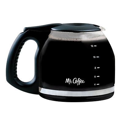 Mr. Coffee® 12-Cup Glass Carafe, Black (PLD12RB)