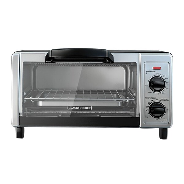 Oster 2132650 Oster 4-Slice Matte Black Compact Toaster Oven 2132650