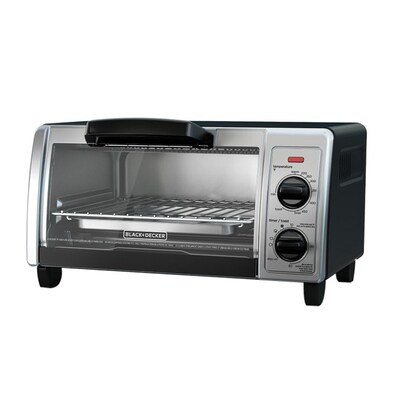 Black & Decker® Stainless Steel 4-Slice Countertop Toaster Oven, Silver (TO1705SG)