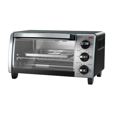 Black Decker Stainless Steel 4 Slice Natural Convection