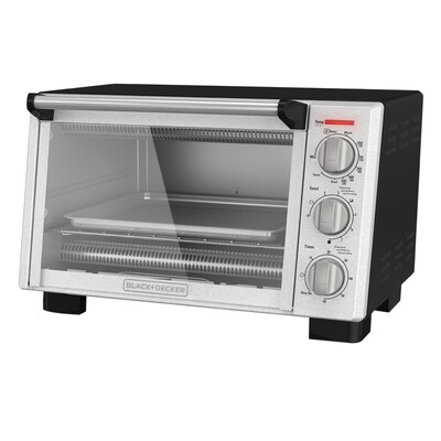 Black & Decker® Stainless Steel 6-Slice Convection Countertop Toaster Oven, Black (TO2055S)