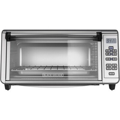 Black & Decker® Stainless Steel 8-Slice Digital Extra-Wide Convection Countertop Oven, Silver (TO3290XSBD)