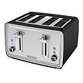 Black & Decker® 4-Slice Extra-Wide Slot Countertop Toaster, Black (TR4900SBD)