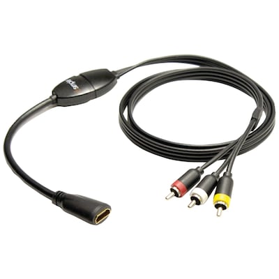 Isimple Ishd01 Medialinx Hdmi To Composite Rca A/V Cable, 4Ft (AOAISHD01DS)