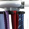 Mind Reader Electric Tie Rack, Holds 45, White (ETRACK-WHT)