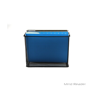 Mind Reader Mesh Table Top File Basket, Black (FILEBASK-BLK)