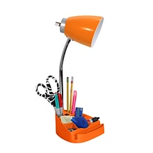 Limelights Incandescent Desk Lamp with USB Port, Orange (LD1056-ORG)