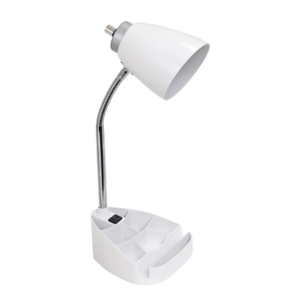 Simple Designs Basic Metal Desk Lamp with Flexible Hose Neck - Black