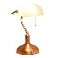 Limelights Incandescent Bankers Lamp, Rose Gold (LT3216-RGD)