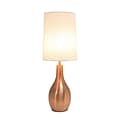 Simple Designs Incandescent Table Lamp, Rose Gold (LT3303-RGD)