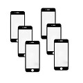 iPhone 8 Premium Tempered Glass Protector 6 Pack, Black (DSPIP8BLKX6)