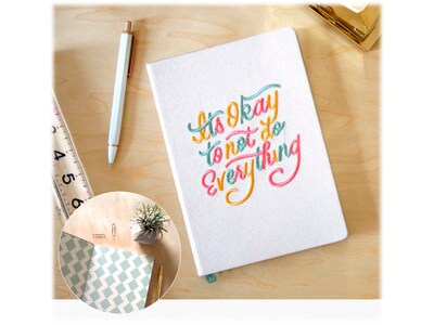 Denik Its Okay to Not Do Everything Journal, 5.75 x 8.25, College Ruled, MulticolorY, 144 Pages (