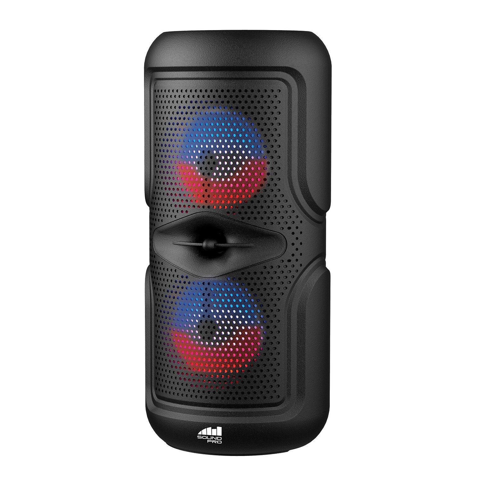 Naxa Portable Dual 4? Bluetooth Wireless Party Speakers with Disco Lights, Black (NDS4502)
