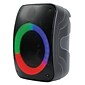 Naxa Portable 4" Bluetooth Speaker & Circular Disco Lights, Black (NDS4003)