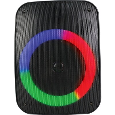 Naxa Portable 4" Bluetooth Speaker & Circular Disco Lights, Black (NDS4003)