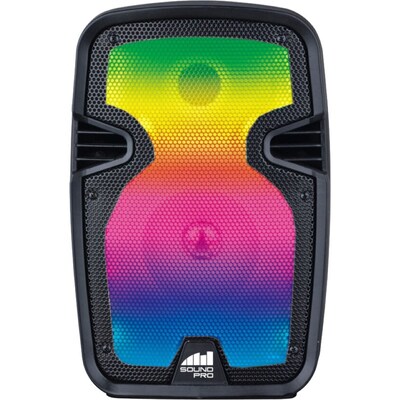 Naxa Portable 8? Bluetooth NDS-8008 2000W Blaze Party Speaker with Full Glow Disco Light, Black