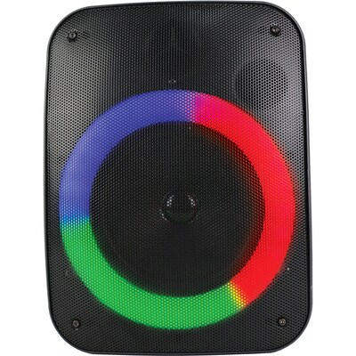 Naxa Portable Bluetooth NDS-6006 1500W Speaker & Circular Disco Lights, Black