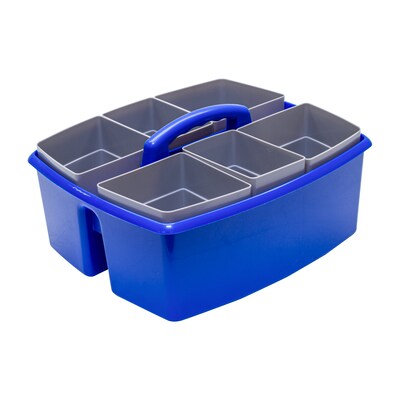 Storex Large Caddy with Sorting Cups, Blue, 2 Pack (00985U02C)