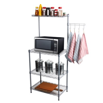 Mind Reader Elevate Collection Microwave Oven Rack Utility Shelf