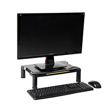 Mind Reader Rotative Extra Wide Adjustable Monitor Risers, Monitor Stand, Desk Organizer, Spinning M