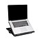 Mind Reader Adjustable 8 Position Lap Top Desk with Cushions, Monitor Holder, Laptop Lap Holder, Gra