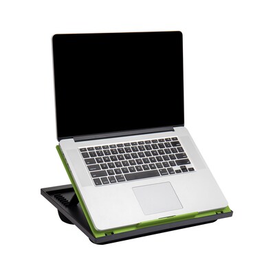 Mind Reader Anchor Collection 14.75 x 11 Plastic Adjustable 8 Position with Cushions Lap Desk, Gre