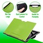 Mind Reader 11" x 14.75" Plastic Collapsible Lap Desk/Laptop Stand With Cushion, Green (LTADJUST-GRN)