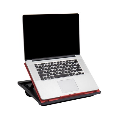 Mind Reader Anchor Collection 14.75 x 11 Adjustable 8 Position with Cushions Lap Desk, Red (LTADJUST-RED)