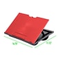 Mind Reader Anchor Collection 14.75" x 11" Adjustable 8 Position with Cushions Lap Desk, Red (LTADJUST-RED)