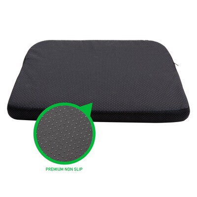 Mind Reader Harmony Collection Foam Cushions, Black (MEMGEL-BLK)