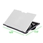 Mind Reader 14.76" x 11.3" Plastic Lap Desk, White/Black (LTADJUST-WHT)