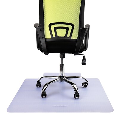 Resilia Office Desk Chair Mat–Burgundy 3' x 4' Rectangle Hard floor Mat 
