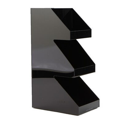Mind Reader 5-Compartment Coffee, Tea, Utensil and Condiment Countertop Organizer, Black (3TCORG-BLK)
