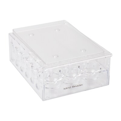 Mind Reader Stackable One Dozen Egg Container Storage Drawer Clear (STEGG12-CLR)