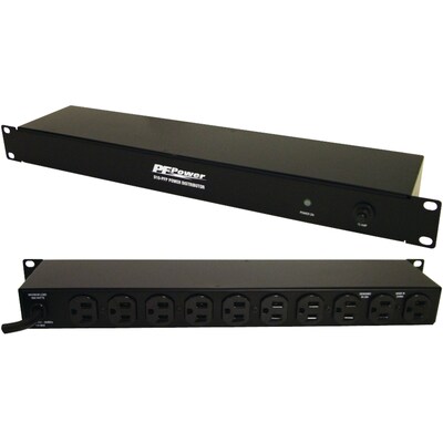 Panamax® Circuit-Breaker Protected Power Distributor, 10-Outlet, Black