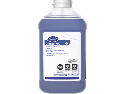 Diversey Glance NA Glass & Multi-Surface Cleaner for J-Fill, Refill, 2.5L, 2/Carton (100975197)
