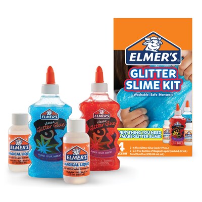 Elmers Glitter Slime Kit, Assorted Colors (2062240)