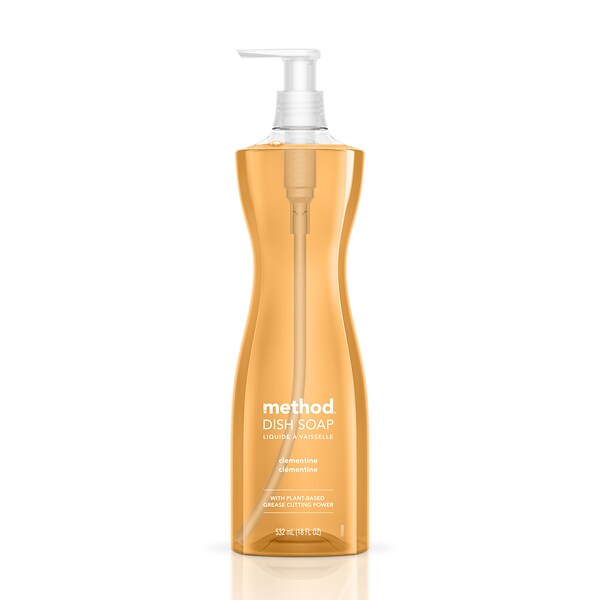 Method Liquid Dish Soap, Clementine, 18 oz. (10183)
