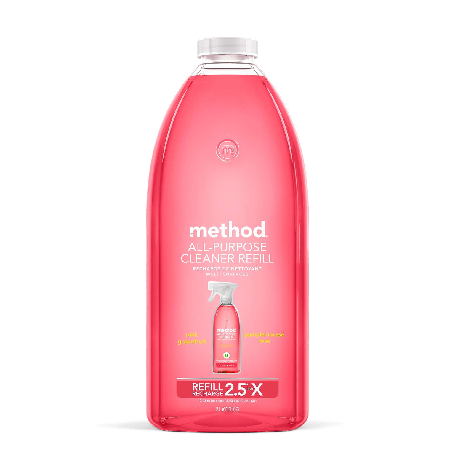 Method All Purpose Cleaner Refill, Pink Grapefruit, 68 Oz. (01468)