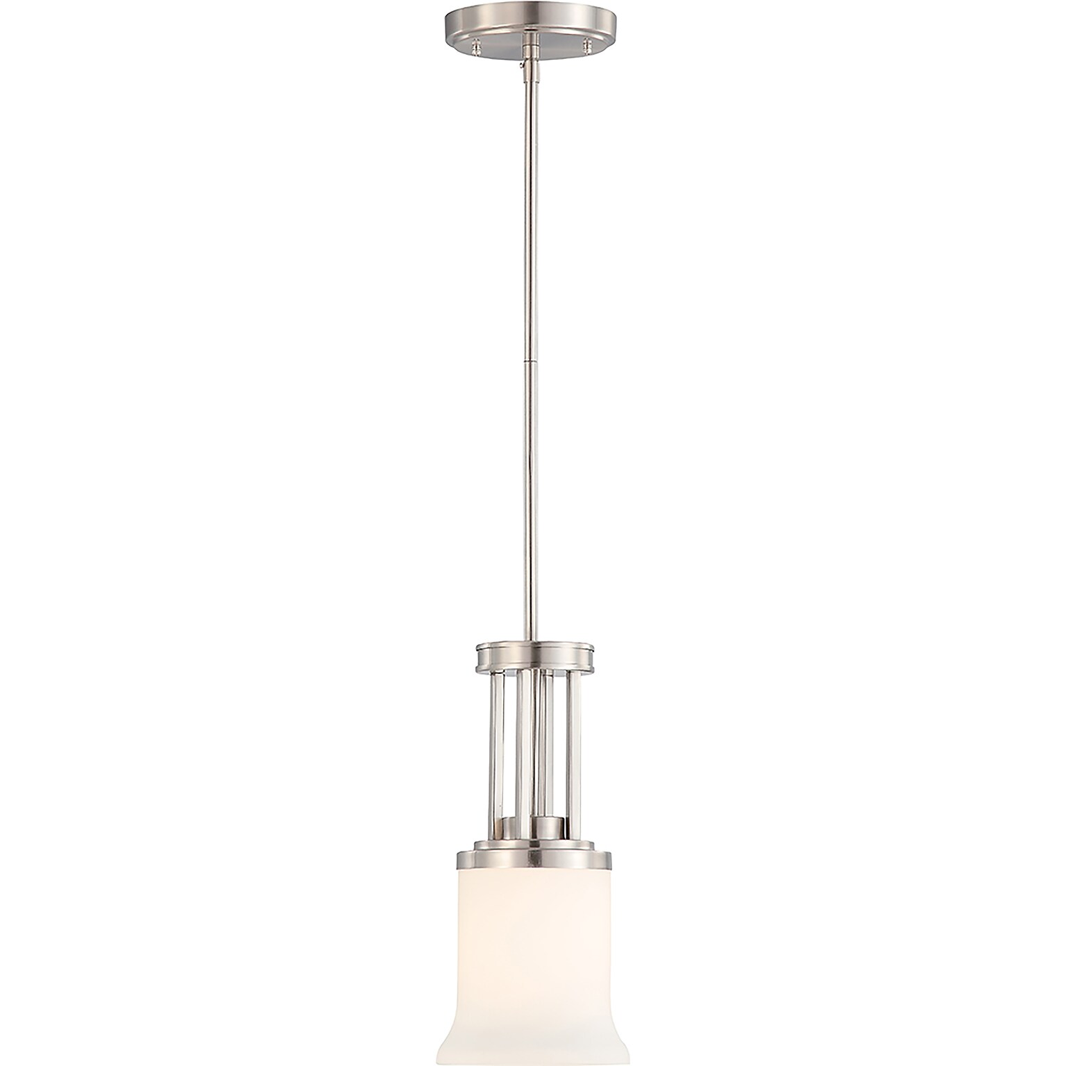 Satco Incandescent 3-Light Vintage Bronze Pendant with Auburn Beige Glass Shades (STL-SAT641084)