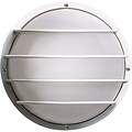 Satco Incandescent 2-Light Black Wall Lantern with Round Cage Aluminum Shades (STL-SAT778926)
