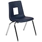 Flash Furniture Mickey Advantage Plastic/Steel Student Stacking Chair, Navy, 4/Pack (ADVSSC16NAVY)
